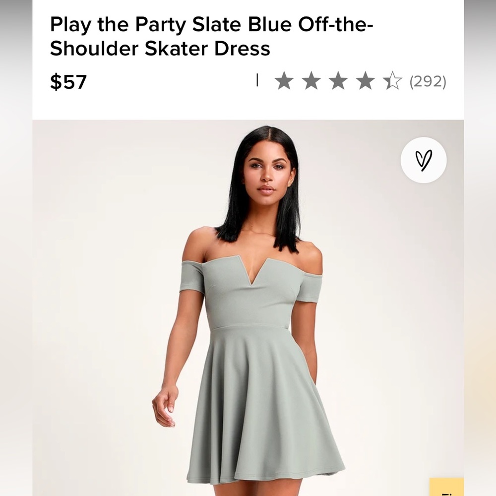Lulu’s Skater Mint Dress M